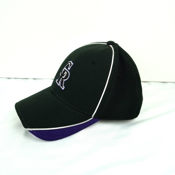 Colorado Rockies New Era 39Thirty Batting Hat MLB Flex Stretch Fit Hat Youth OS - Picture 2 of 7